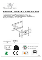 Mounting Dream MD2285-LA Instrucciones De La Instalación