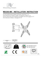 Mounting Dream MD2393-MX Instrucciones De La Instalación