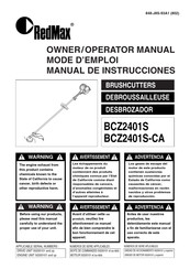 RedMax BCZ2401S-CA Manual De Instrucciones