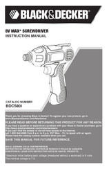 BLACK&DECKER BDCS80I Manual De Instrucciones