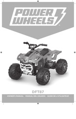 Power Wheels DFT87 Manual Del Usuario