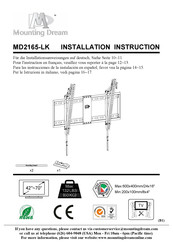 Mounting Dream MD2165-LK Manual De Instrucciones