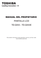 Toshiba TD-Q553E Manual De Instrucciones