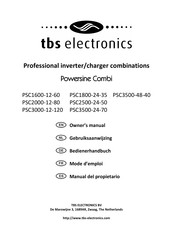 tbs electronics Powersine Combi PSC1600-12-60 Manual Del Propietário