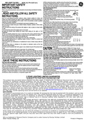 Ge FPH-150/3F Manual De Instrucciones