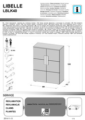 Forte LIBELLE LBLK40 Instrucciones De Montaje