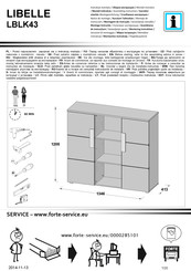 Forte LIBELLE LBLK43 Instrucciones De Montaje