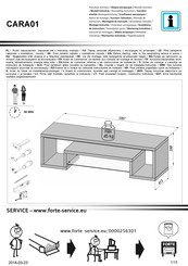 Forte CARA01 Instrucciones De Montaje