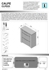 Forte CALPE CLPD23 Instrucciones De Montaje