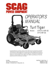 Scag Power Equipment STT-31EFI-SS Manual Del Operador