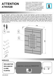 Forte ATTENTION ATNV62B Instrucciones De Montaje