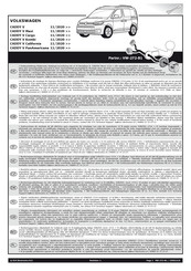 ECS Electronics VW-272-B1 Instrucciones De Montaje