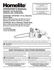 Homelite UT43102 Manual Del Operador