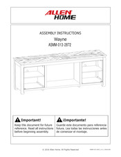 Allen home Wayne ASMM-013-2872 Instrucciones De Montaje