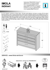 Forte IMOLA INDK441 Instrucciones De Montaje