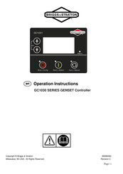 Briggs & Stratton GC1030 Serie Instrucciones De Operación