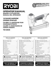 Ryobi YG125CS Manual Del Operador