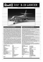 REVELL B-1B LANCER Instrucciones De Montaje