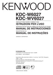 Kenwood KDC-W6027 Manual De Instrucciones