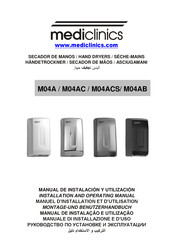 Mediclinics M04AC Manual De Instalación Y Utilizacion