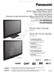 Panasonic TH-58PZ850U Manual De Instrucciones