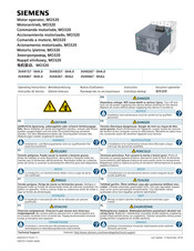 Siemens 3VA9467-0HA 0 Serie Instructivo