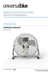 universalblue UVS1600-20 Manual De Instrucciones