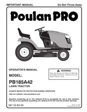 Poulan Pro PB185A42 Manual De Operario