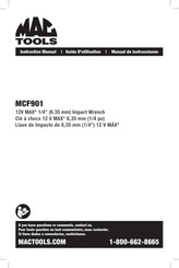 MAC TOOLS MCF901 Manual De Instrucciones