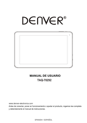 Denver TAQ-70292 Manual De Usuario