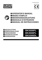 ZENOAH KOMATSU BK3500FL Manual De Instrucciones