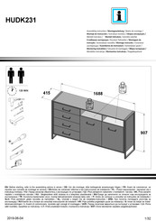 Forte HUDK231 Instrucciones De Montaje