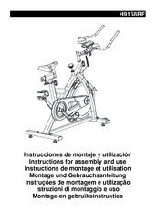 BH FITNESS H9158RF Instrucciones De Montaje Y Utilización