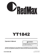 RedMax YT1842 Manual Del Operador