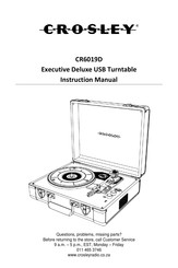 Crosley CR6019D Manual De Instrucciones