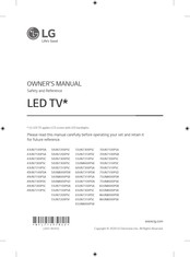 LG 65UN7100PDA Manual Del Propietário