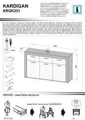 Forte KARDIGAN KRGK231 Instrucciones De Montaje