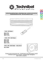 Technibel Climatisation MCAV 127R5 Instrucciones De Uso