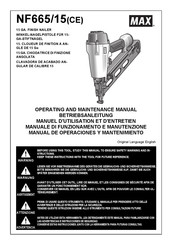 Max NF665/15CE Manual De Operaciones Y Mantenimiento