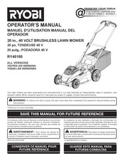 Ryobi RY40180 Manual Del Operador