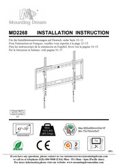 Mounting Dream MD2268 Manual De Instrucciones