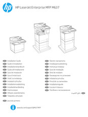 HP LaserJet Enterprise MFP M637 Guia De Instalacion