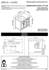 Allen + Roth BRINKHAVEN 36AGWGB Manual De Instrucciones