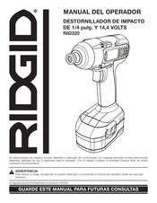 RIDGID R82320 Manual Del Operador