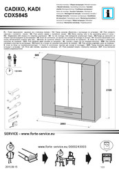 Forte CADIXO CDXS84S Instrucciones De Montaje