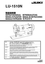 JUKI LU-1510N Manual De Instrucciones