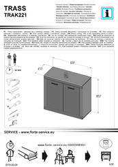 Forte TRASS TRAK221 Instrucciones De Montaje