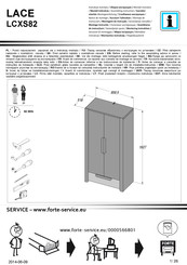 Forte LACE LCXS82 Instrucciones De Montaje