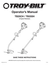 Troy-Bilt TB25SH Manual Del Operador