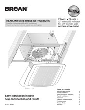 Broan ZB110L1 Guía Para La Instalación